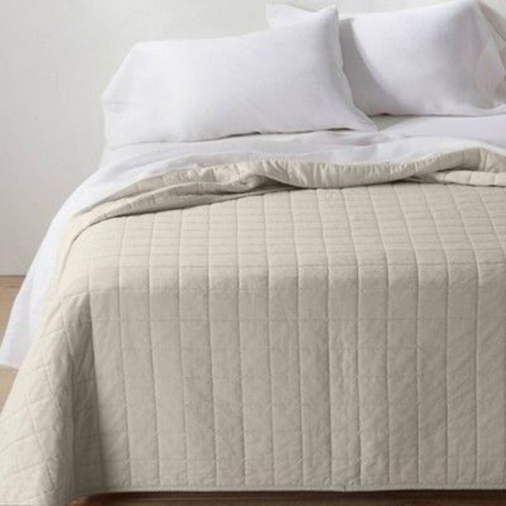 Casaluna Cream Quilted Bedding